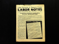 Cover of the first issue of Labor Notes